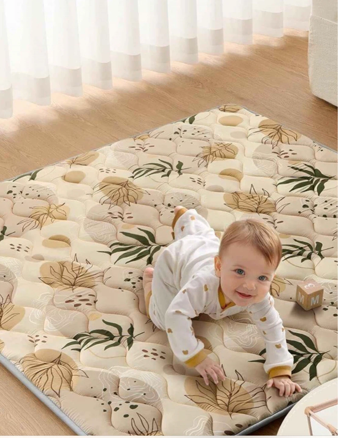 Quilted foamy Baby Play Mat. 50x50
