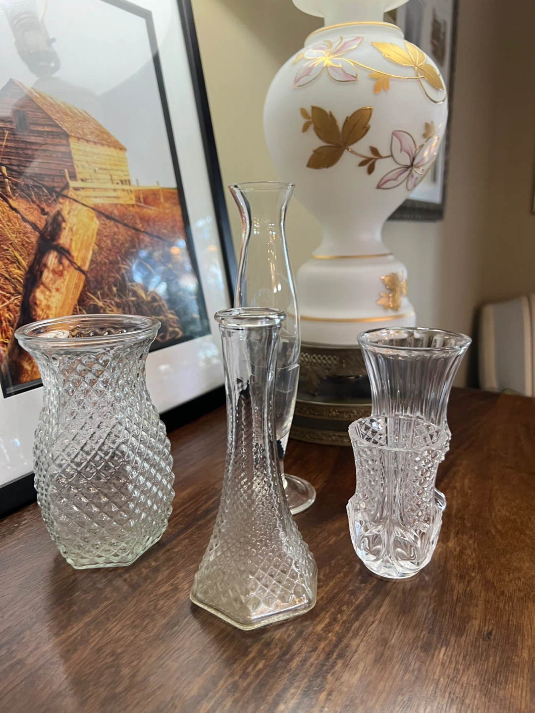Collection of Vintage Glass Bud Vases - photo 4