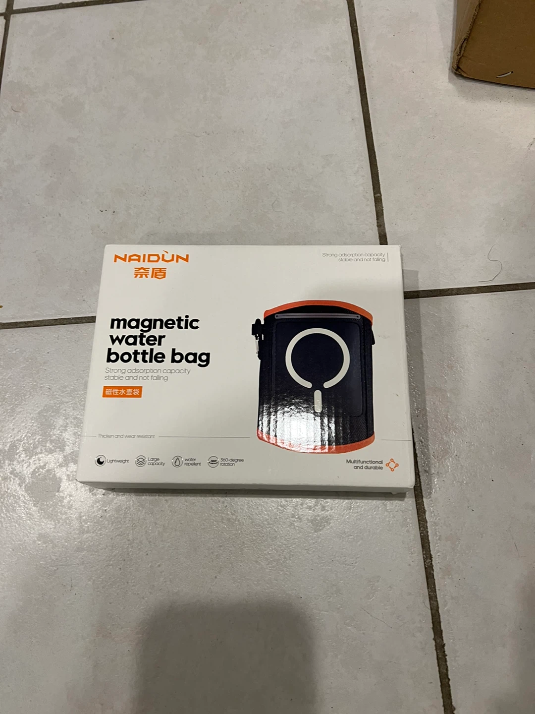 NAIDUN Magnetic Water Bottle Bag with Strap