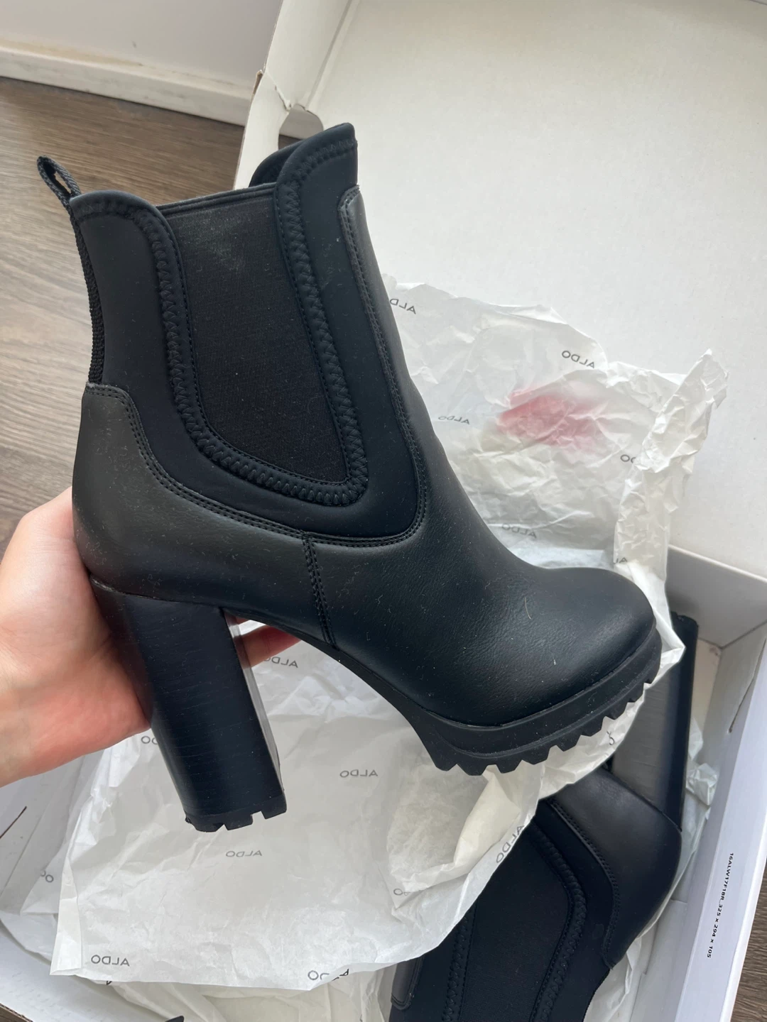ALDO Black Heeled Boots