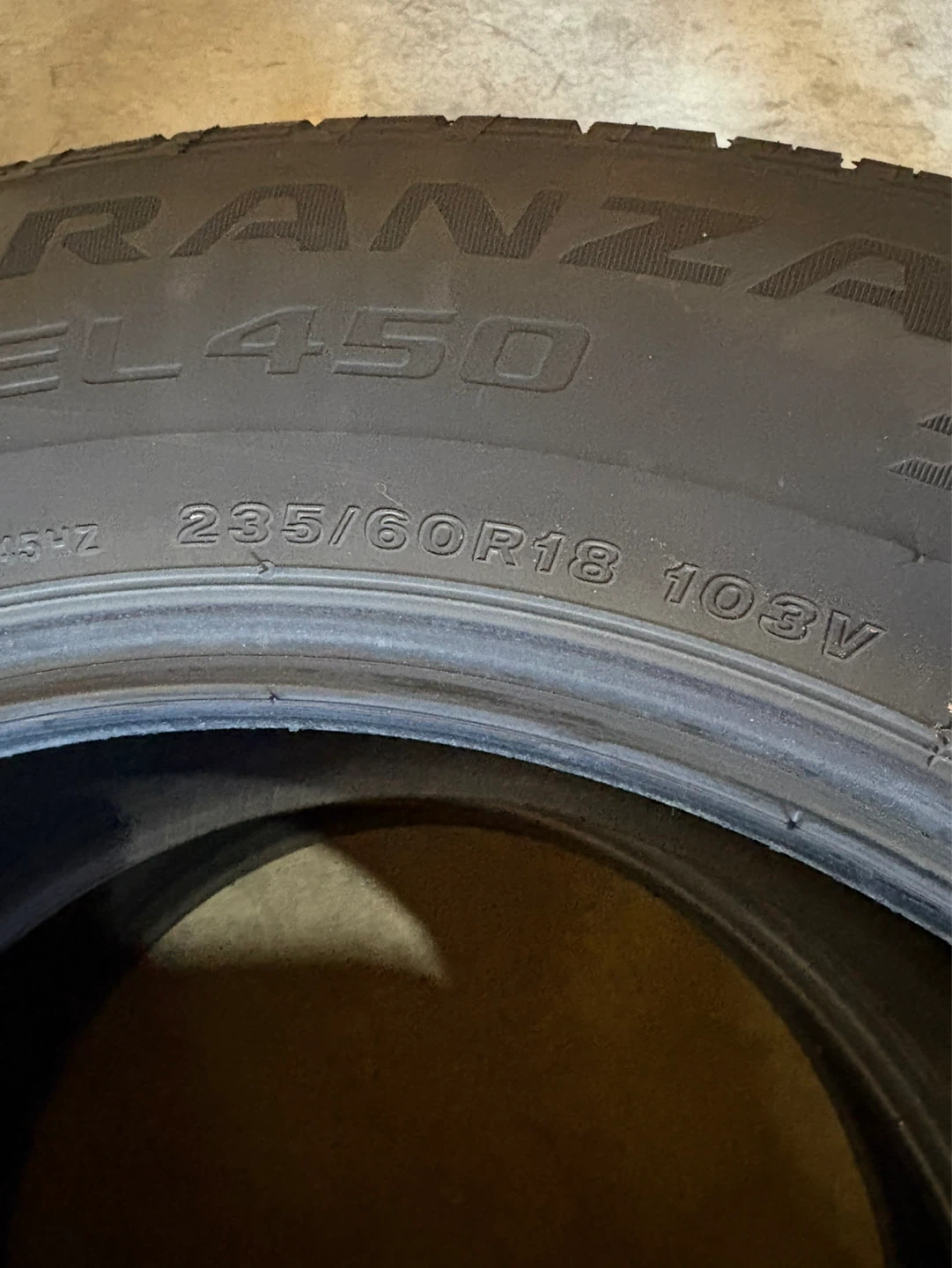 Bridgestone Potenza RE740 235/60R18 Tires (Set of 2)