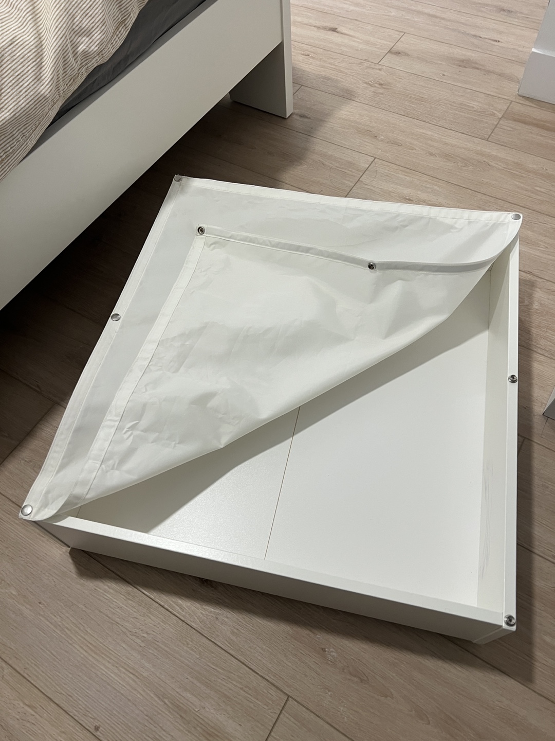 IKEA White Under-Bed Storage Box - photo 5