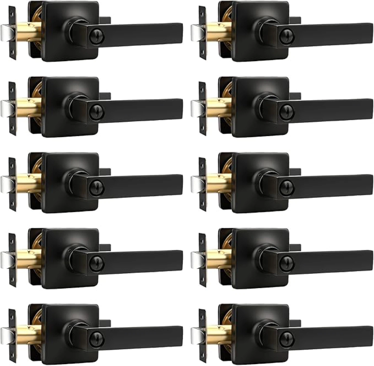 GOBEKOR Privacy Door Handles 10 set