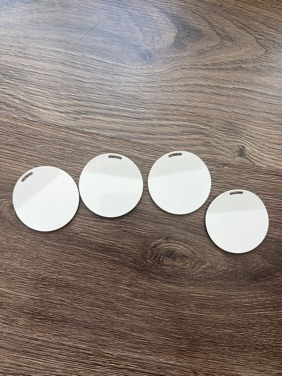 Set of 4 Round White Magnets Ikea