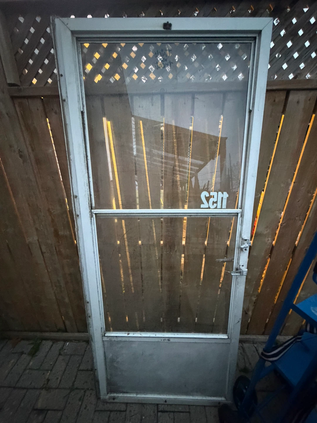 Storm door -White Screen Door with Glass Insert - photo 3