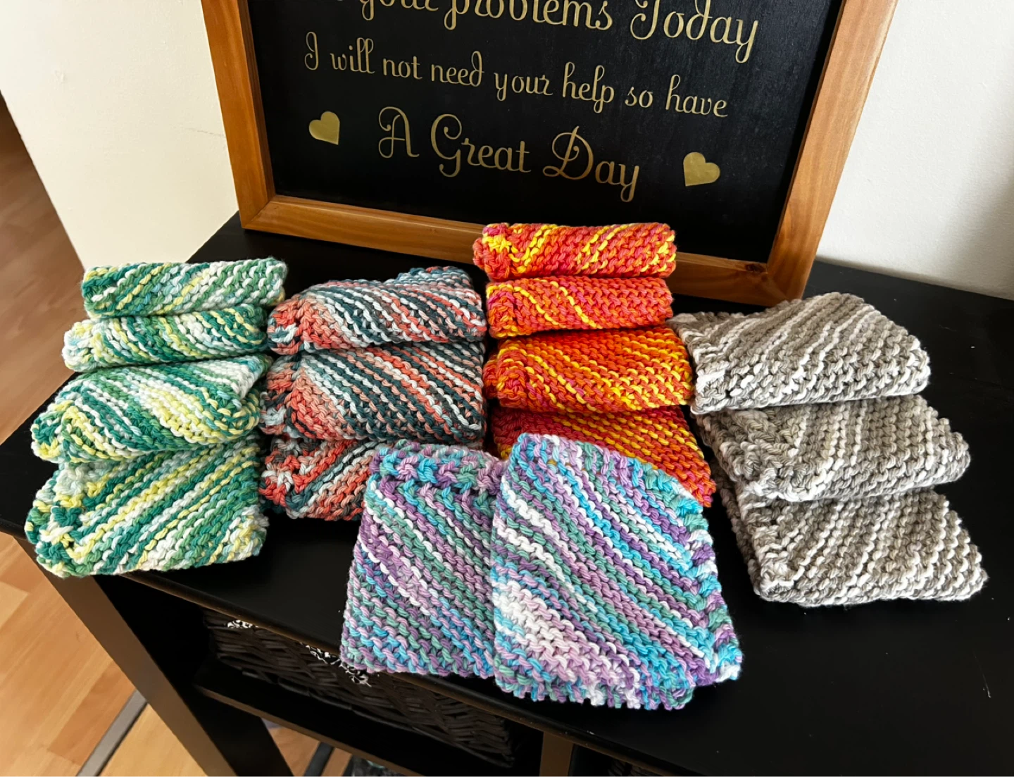 Hand Knitted Dish Cloths