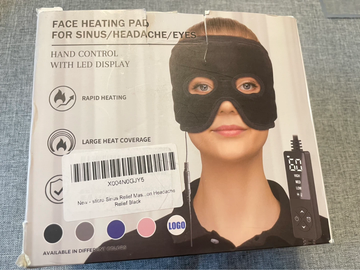 NEW! Heat Mask for Migraine Relief & Sinus Relief - photo 2