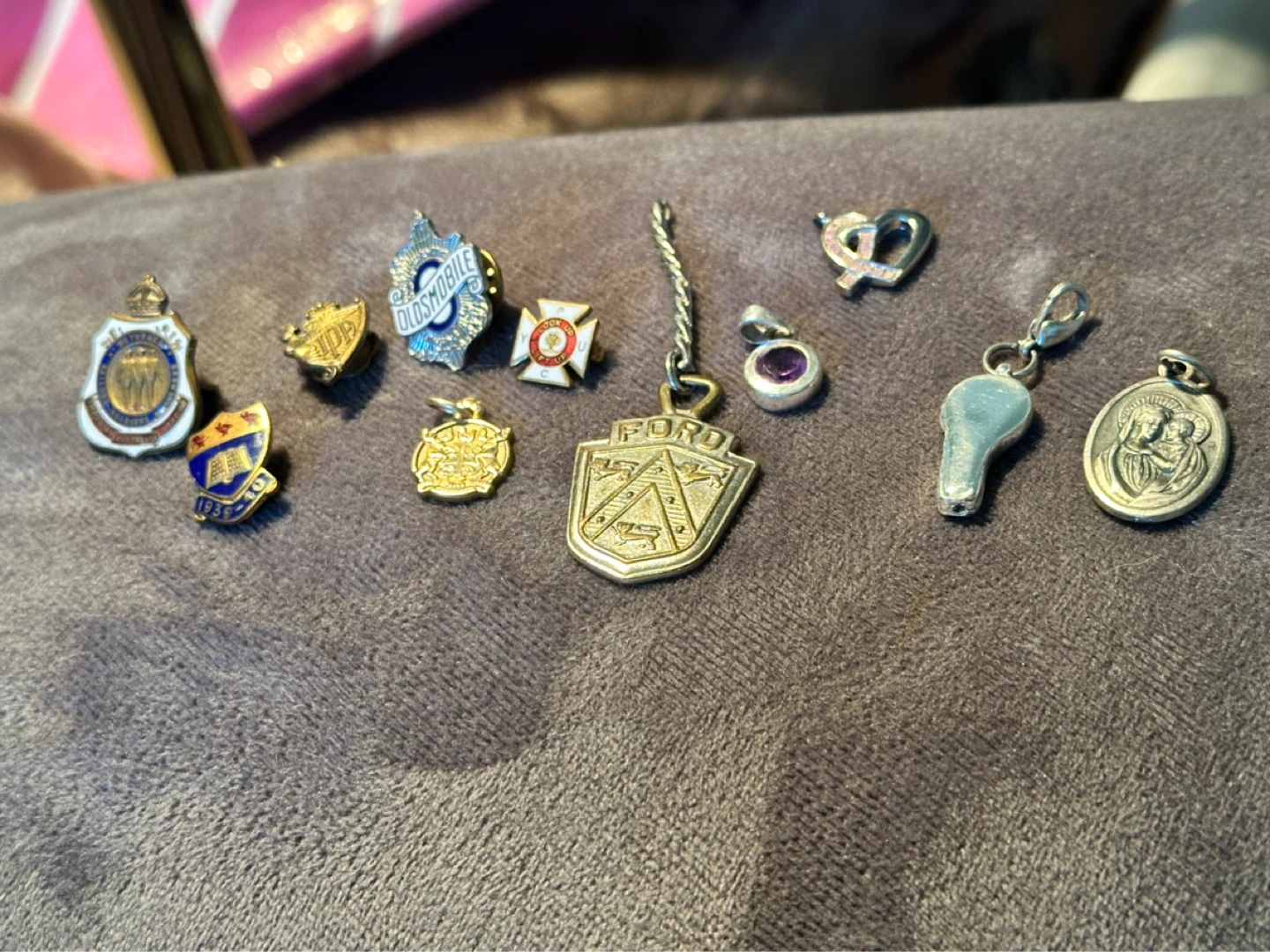 Lot of old pins and things