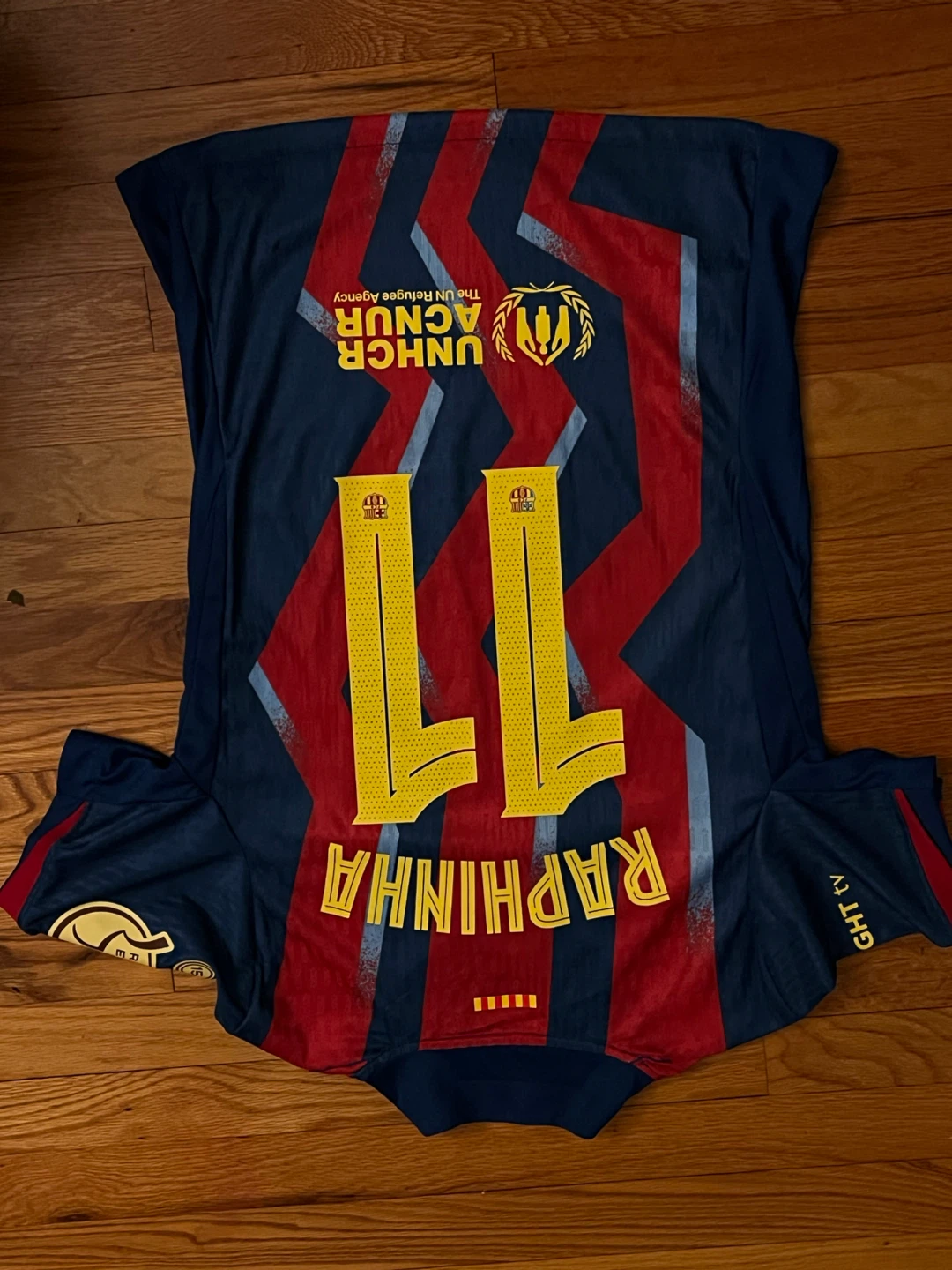 FC Barcelona Raphinha 11 Soccer Jersey Nike Supercopa 2022-23 - photo 2