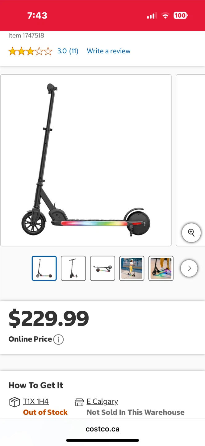 Electric Scooter with LED Deck Lights - photo 5
