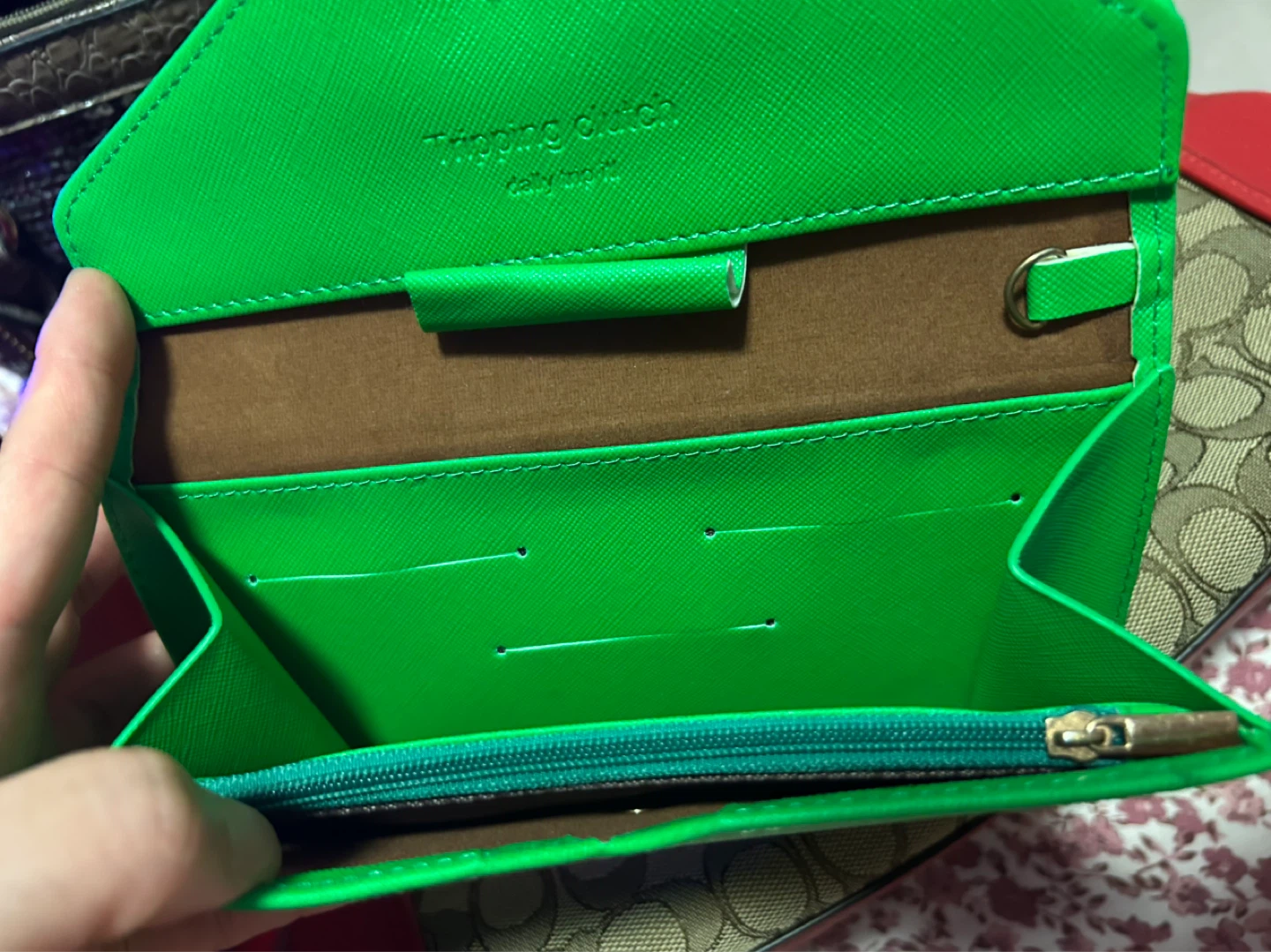 Tripping Clutch Wallet - Bright Green - photo 2