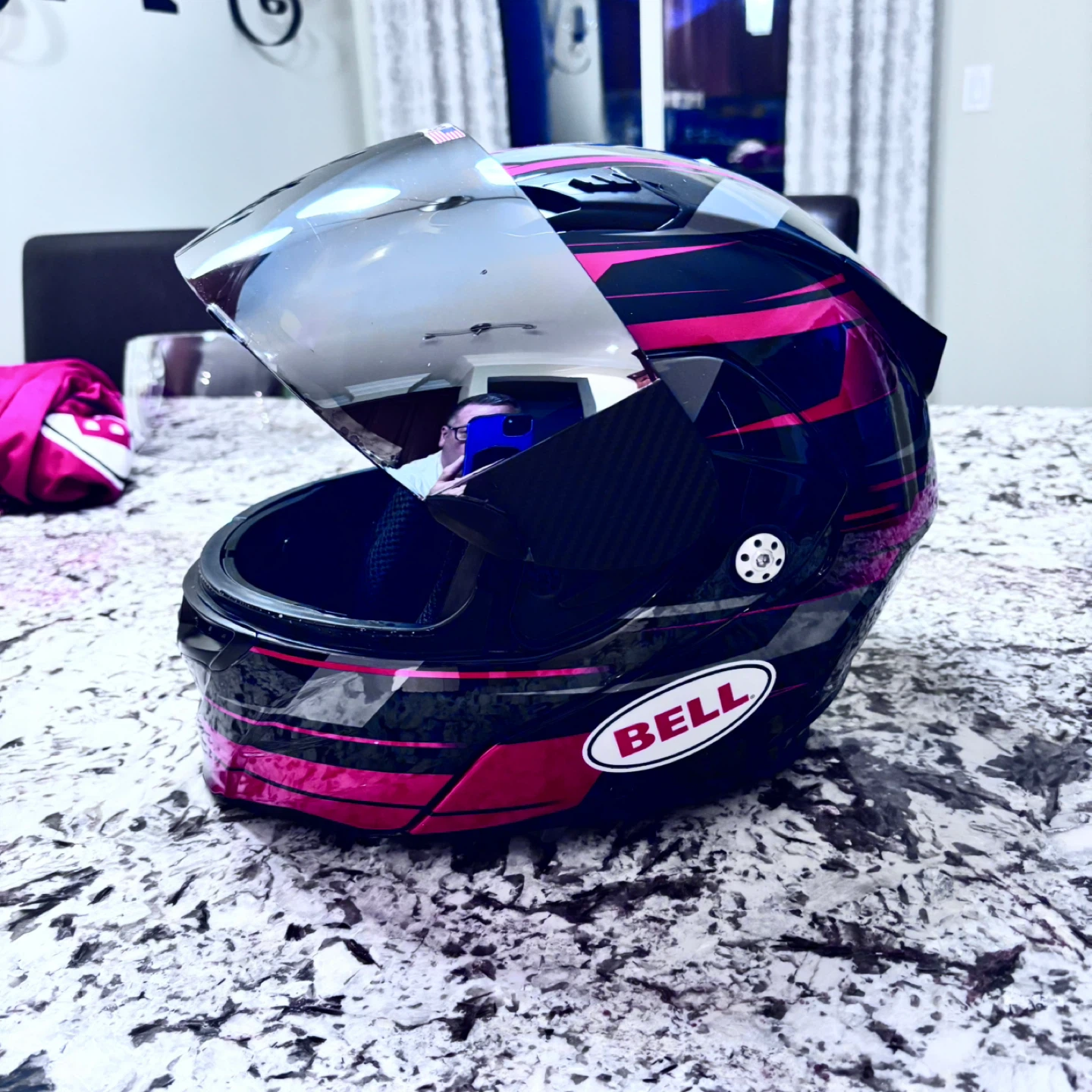 Bell Revolver EVO Motorcycle Helmet - Black/Red - photo 3