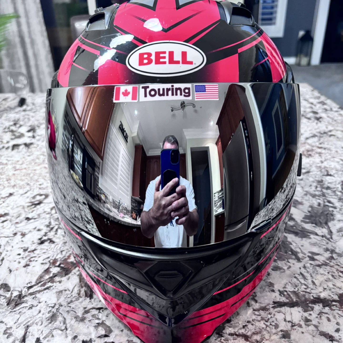 Bell Revolver EVO Motorcycle Helmet - Black/Red