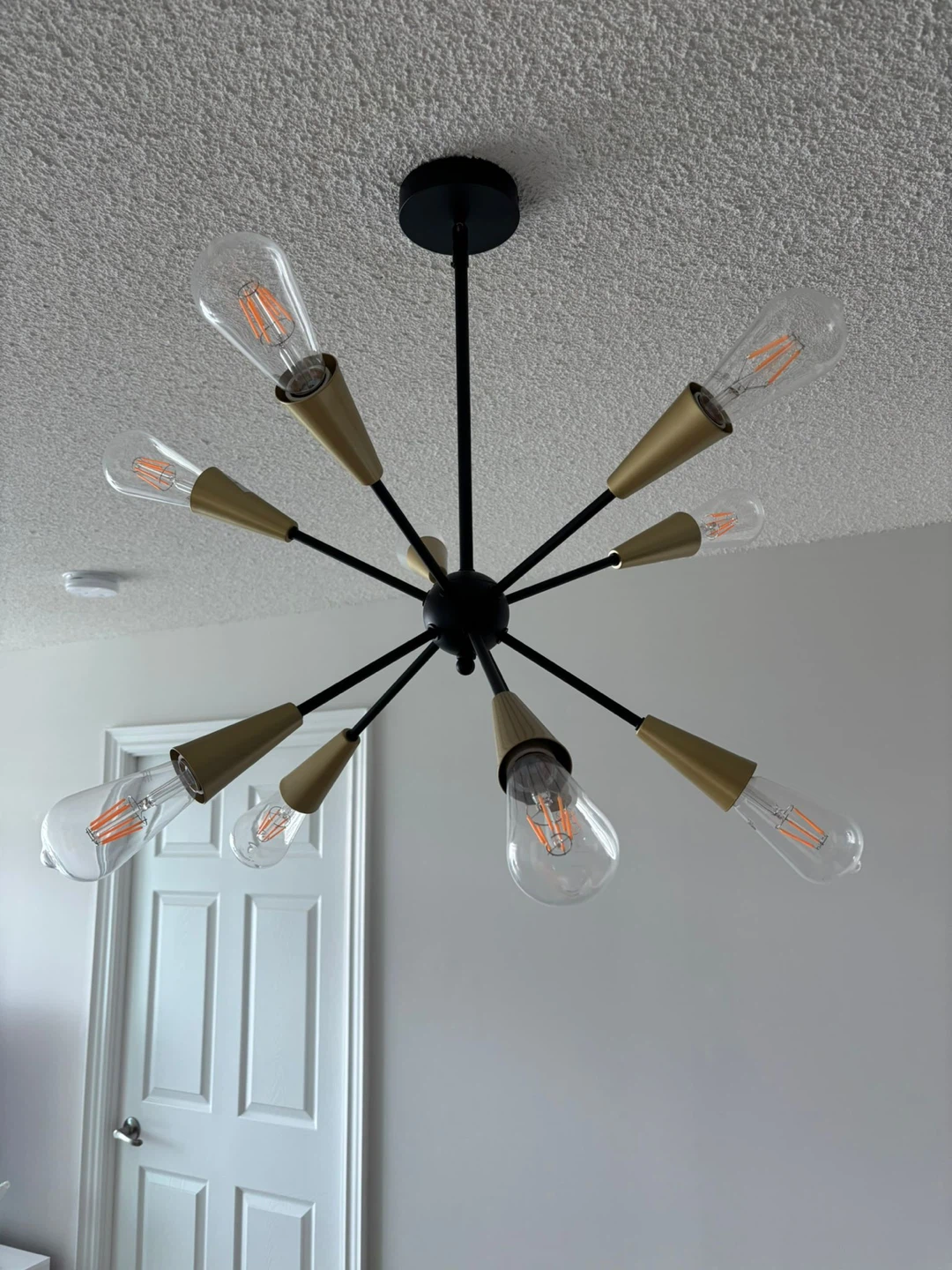 Sputnik Chandelier - Black and Gold - photo 3