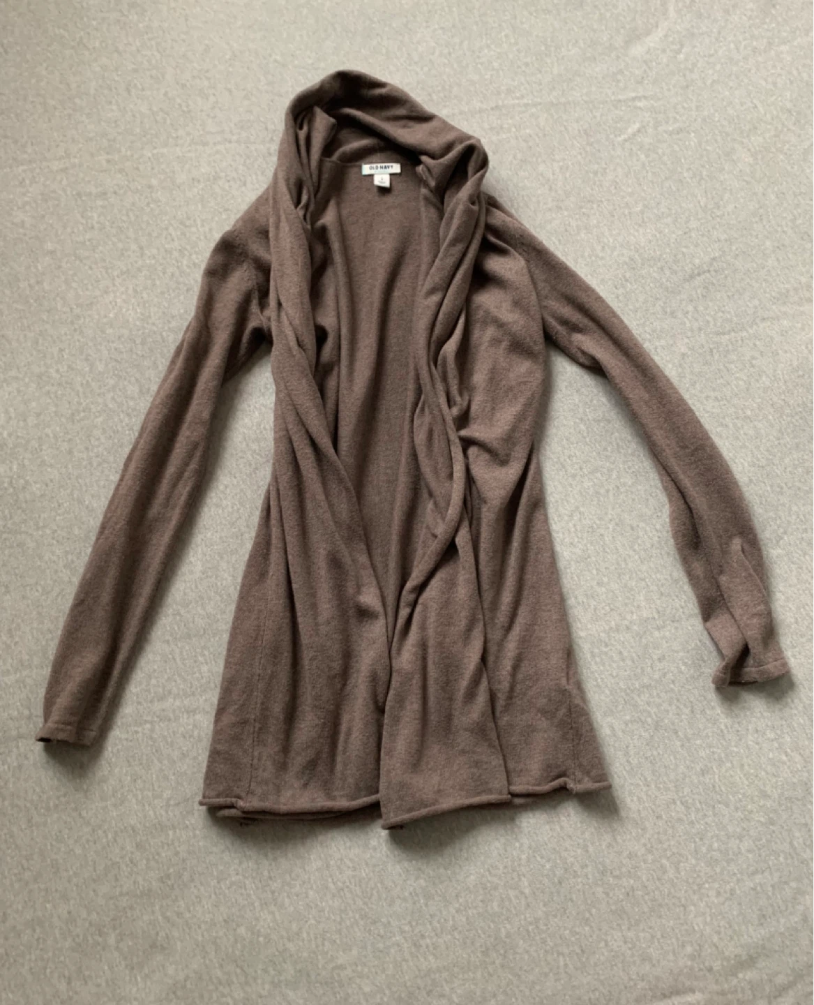 Old Navy Size Medium Light Brown Cardigan Sweater - HAS A SNAG