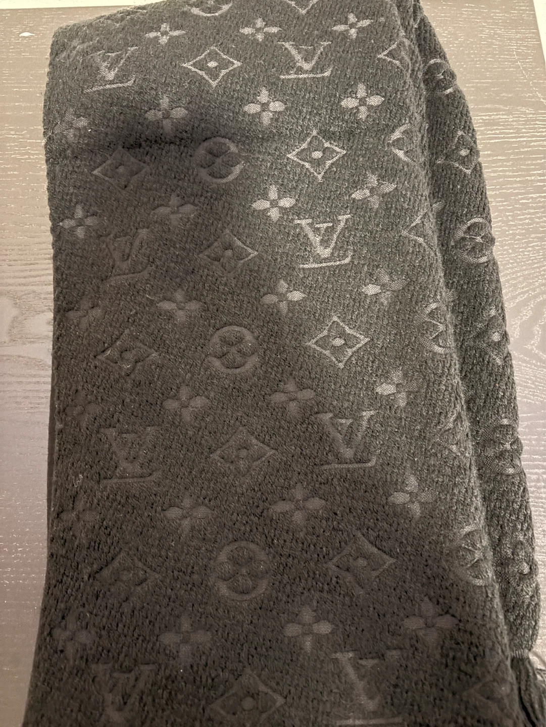 Black Louis Vuitton Scarf