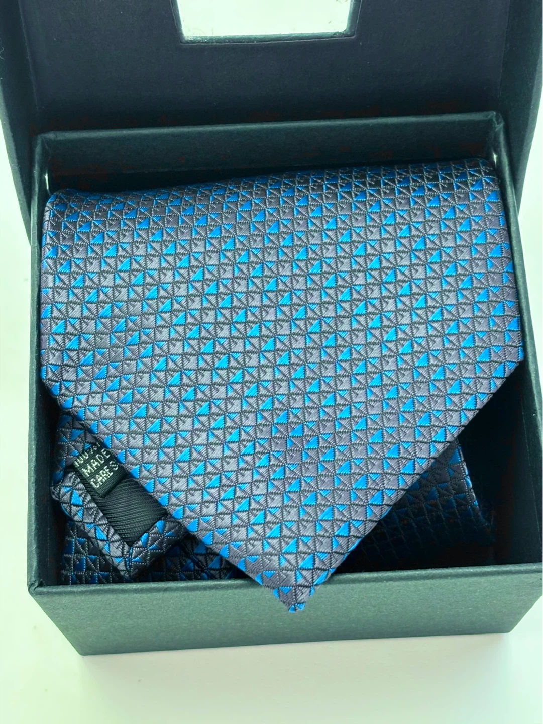 Men's Tie New! Grey and Blue colour - photo 2