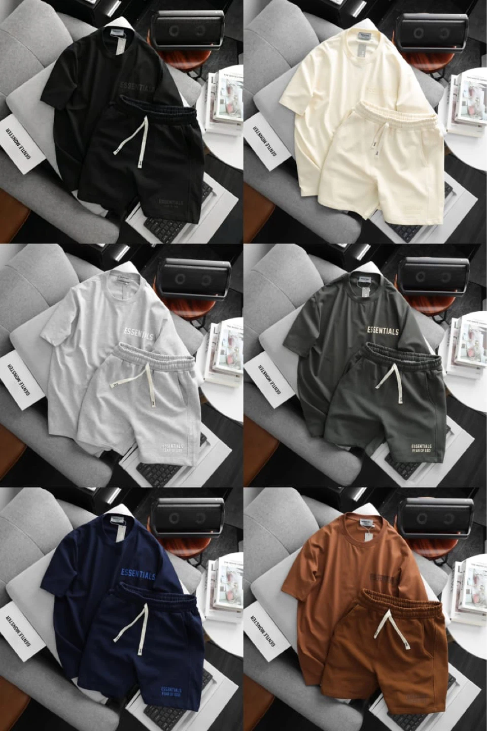 Essentials shorts and t shirts full set - m to xxl