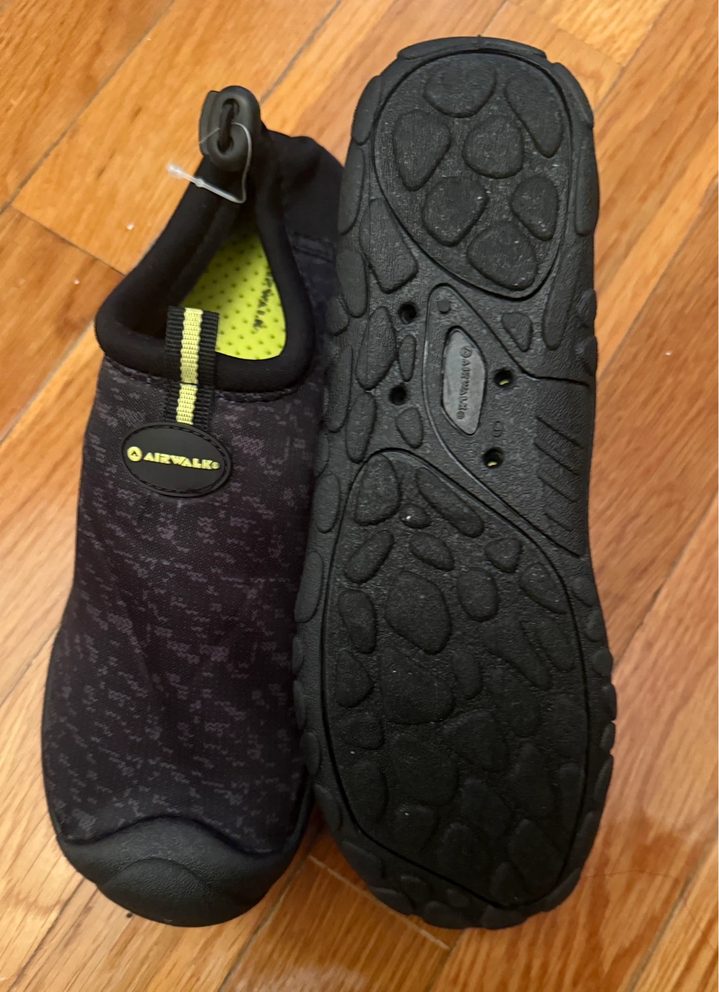 Airwalk Black Slip-On Water Shoes with Lime Accents - photo 5