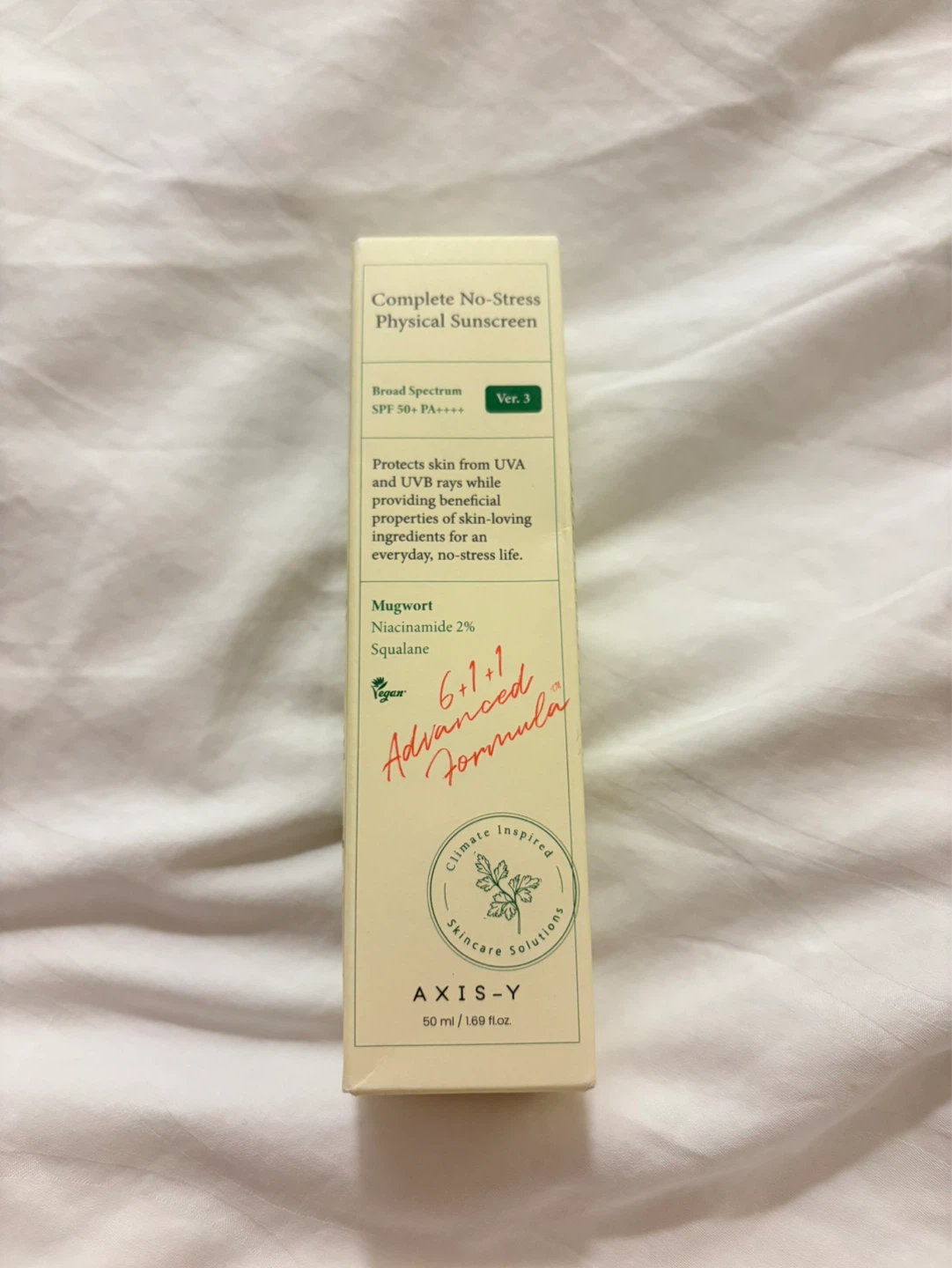 BRAND NEW - AXIS-Y Complete No-Stress Physical Sunscreen SPF 50+
