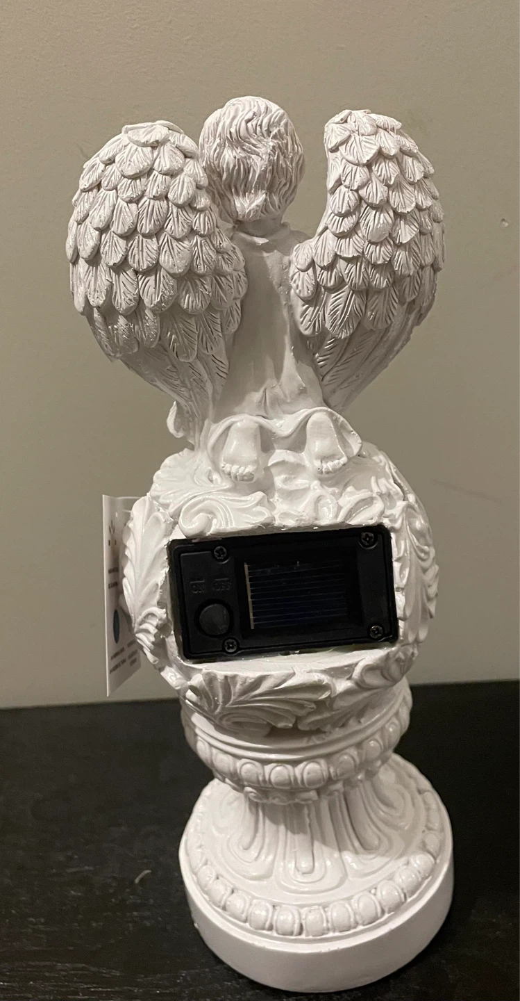 White Angel Solar Light Statue - photo 2