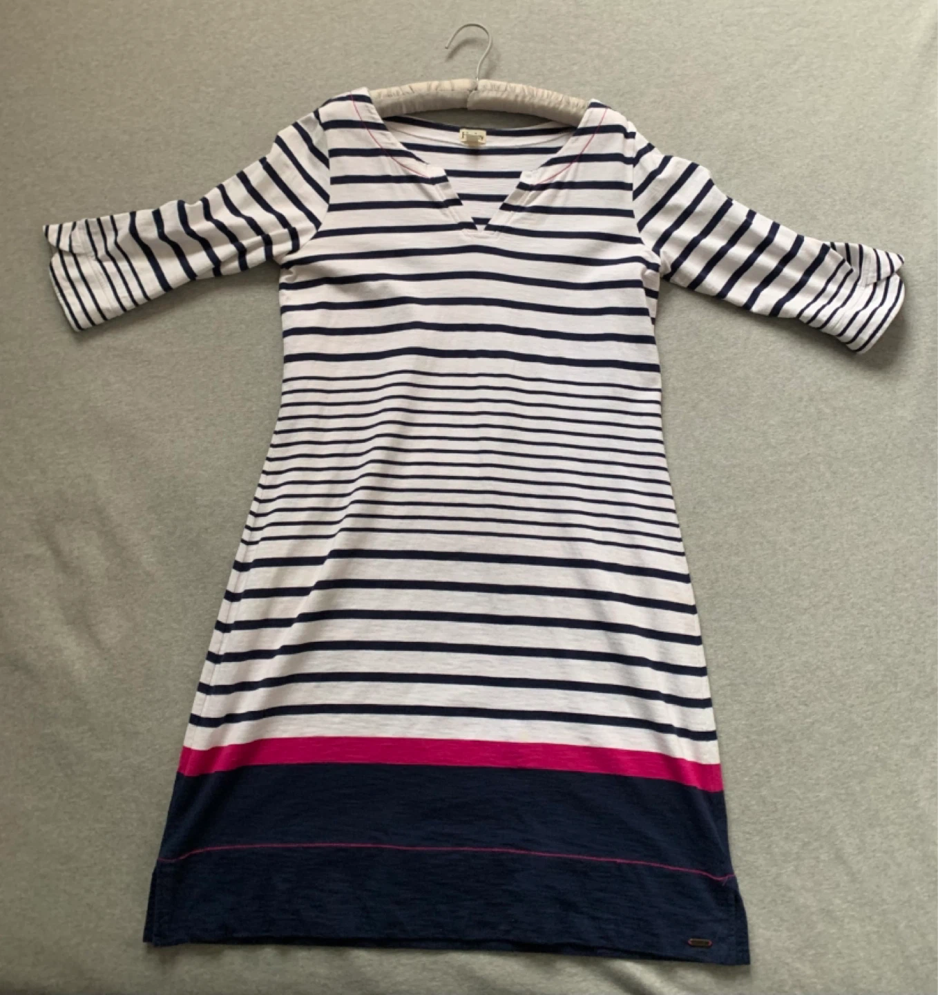 Striped T-Shirt Dress Size L - 2 Small Stains