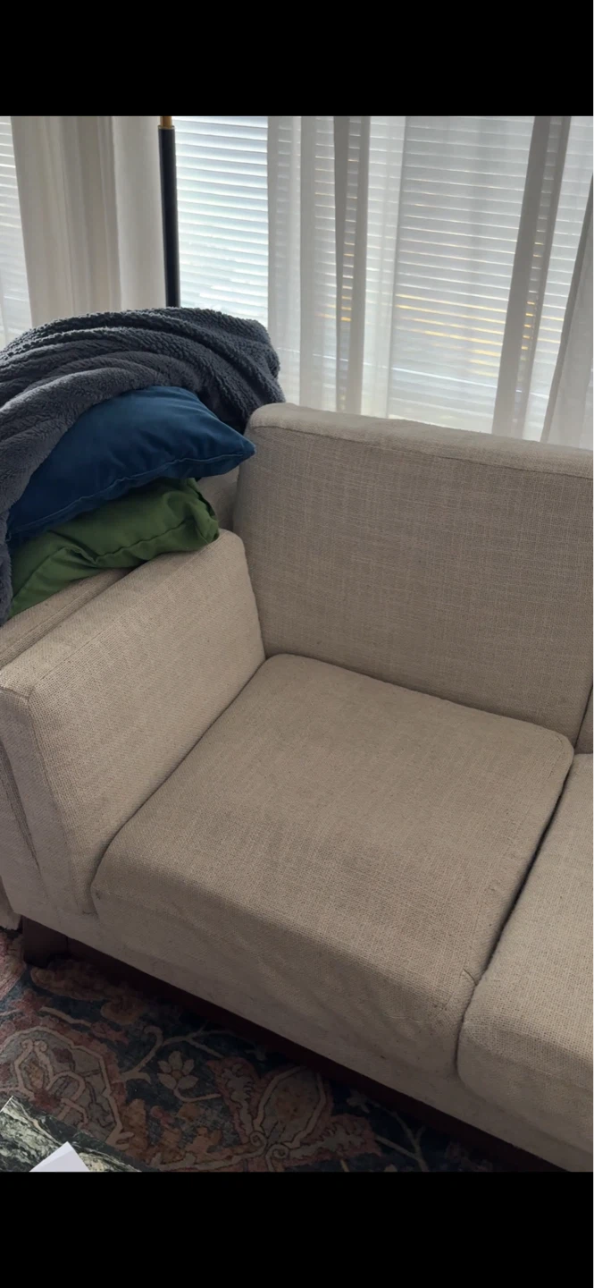 Article timber 93” Sectional Sofa - rain cloud grey - photo 2