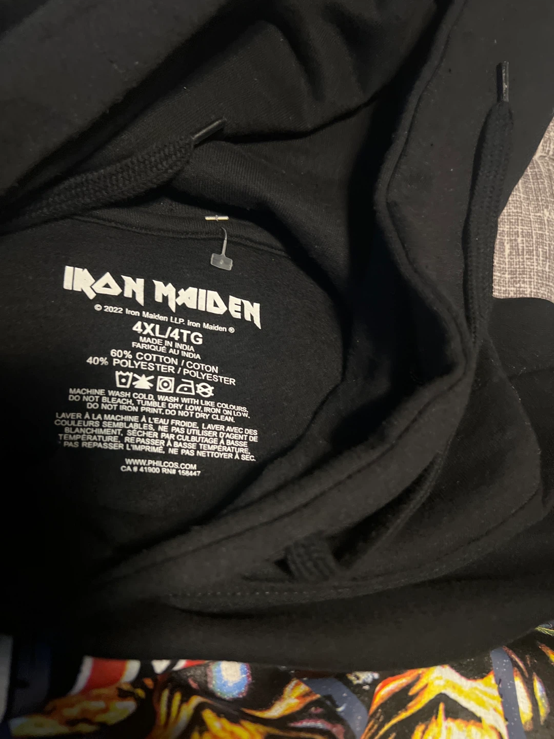 Brand New Iron Maiden 4XL/4TG Black Graphic Hoodie - photo 2
