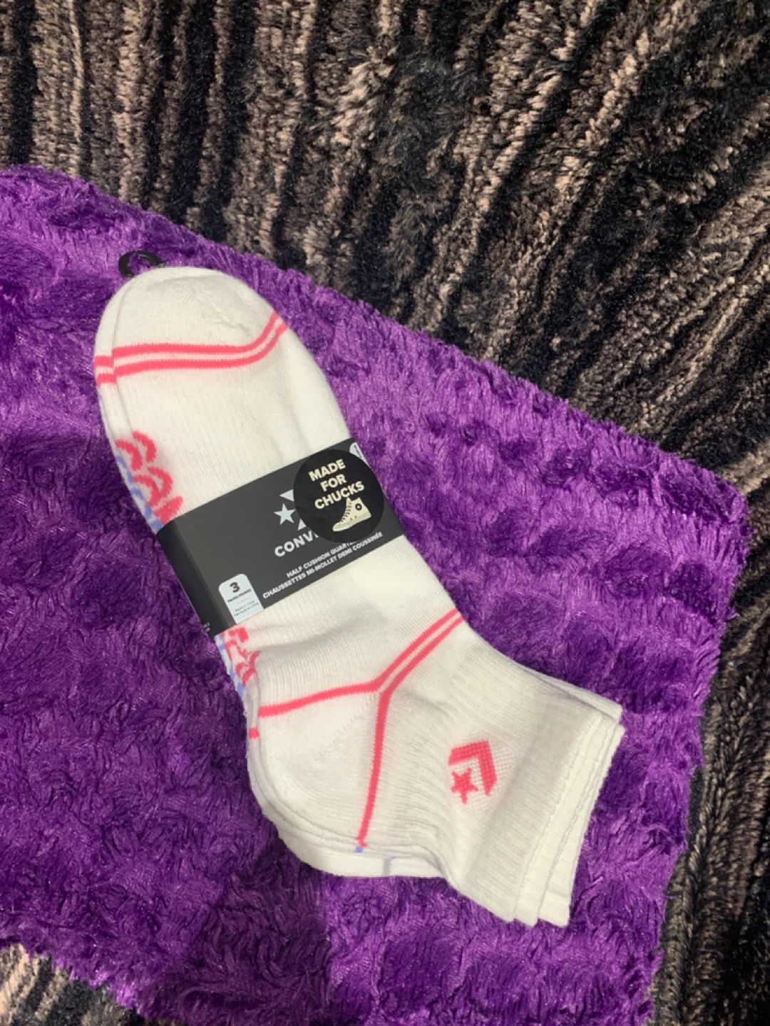 Converse Half Cushion Quarter Socks (3-Pack)