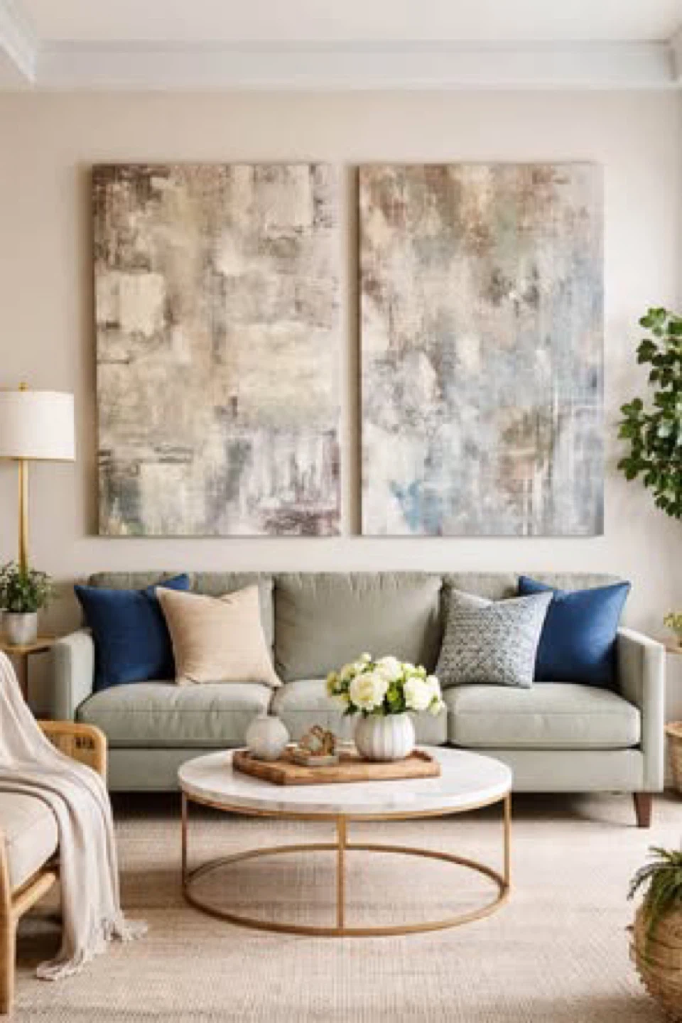 Elegant Oversized Abstract Painting Set to Elevate Your Space