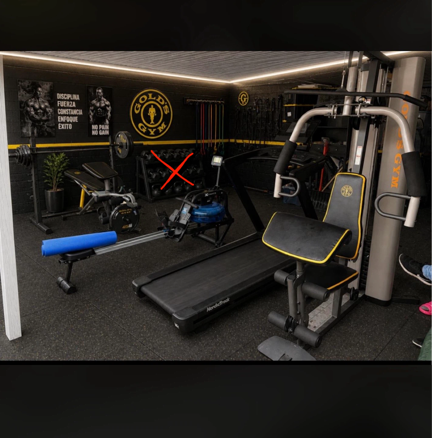 NordicTrack Treadmill & Golds Gym Home Gym Set