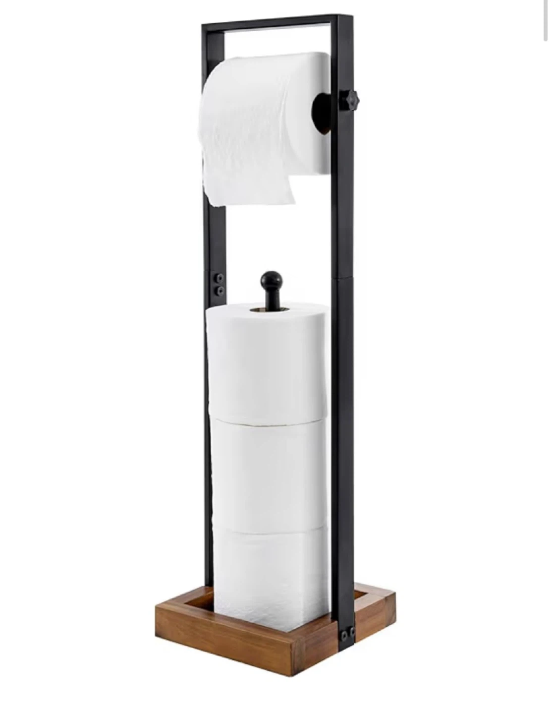 Toilet Paper Holder Stand with Storage