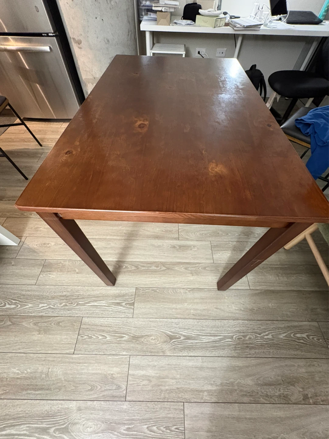 Wooden Dining Table for 4 - Brown - photo 2