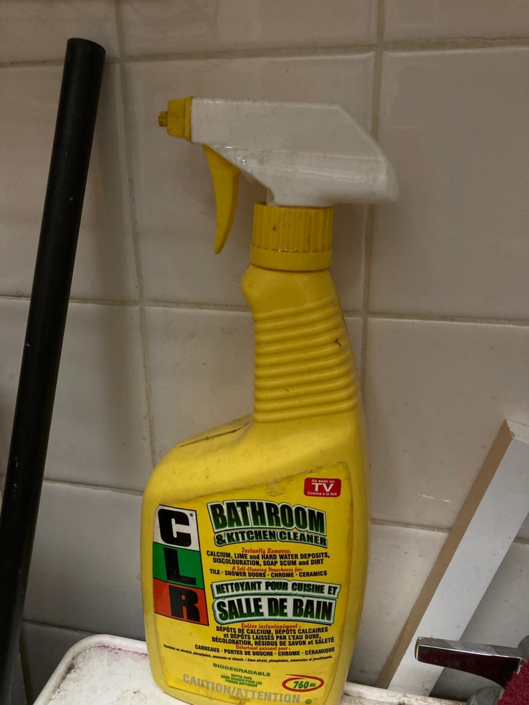 CLR Bathroom & Kitchen Cleaner Spray Bottle