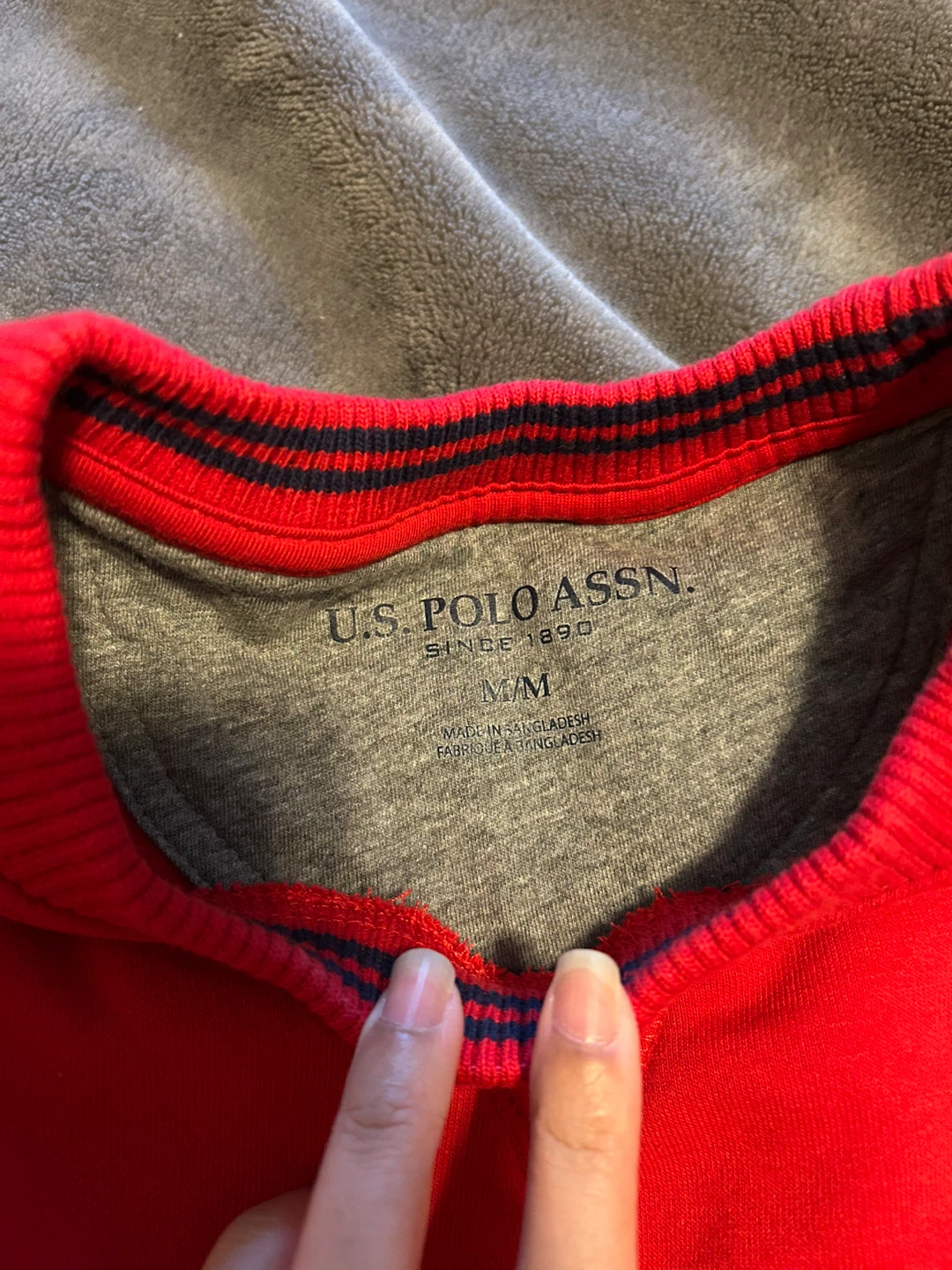 U.S. Polo Assn. Red Crewneck Sweatshirt - M - photo 2