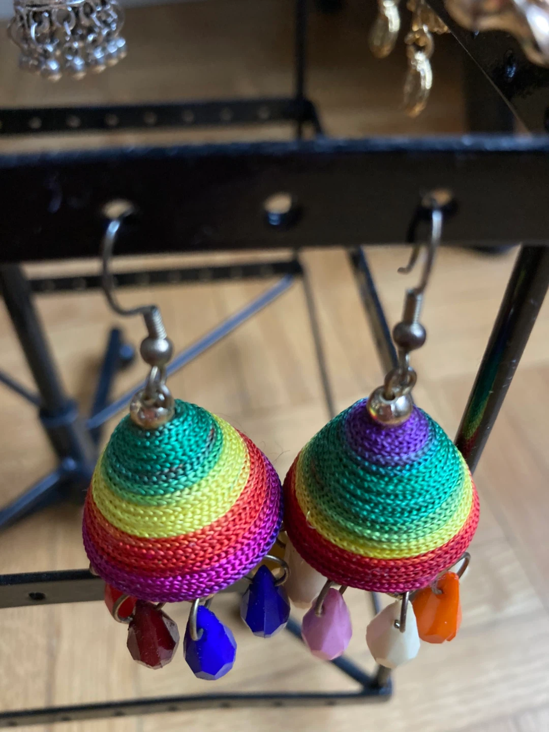 Rainbow Jhumka Earrings - photo 2