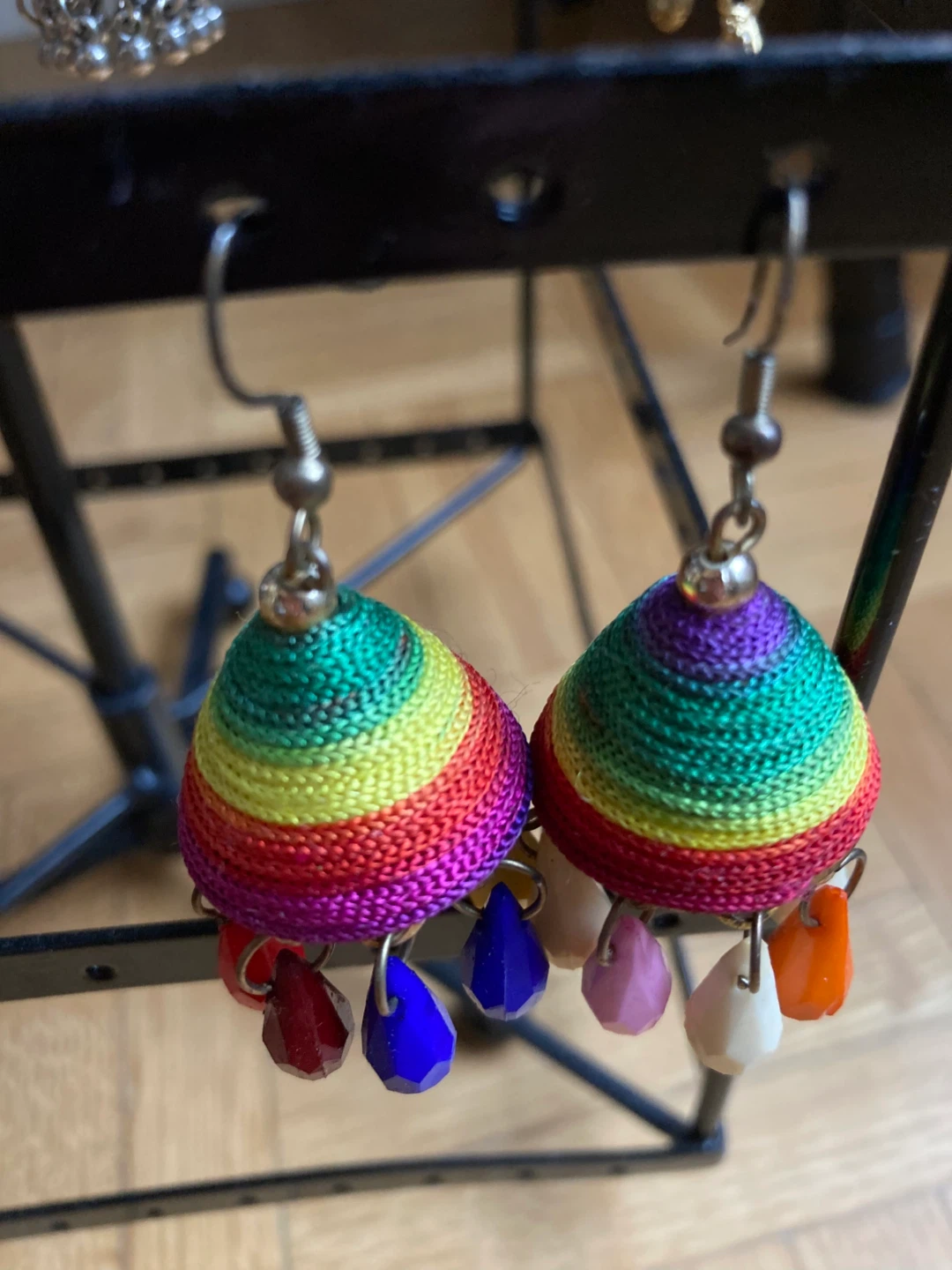 Rainbow Jhumka Earrings