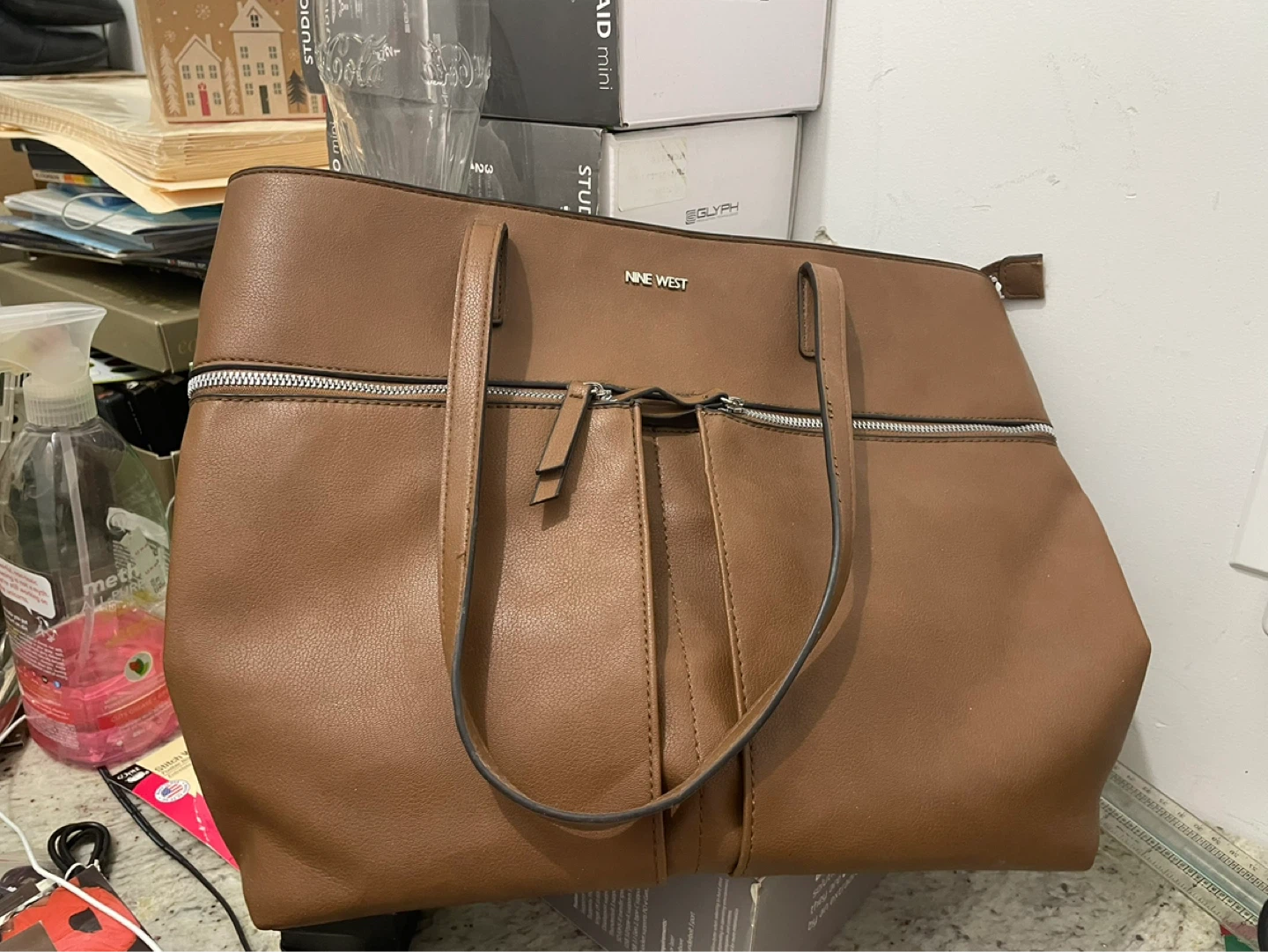 Nine West brown Tote bag