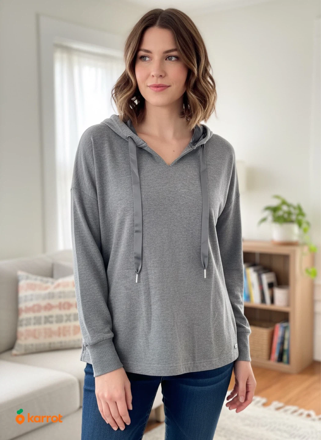 Women's Grey Hoodie - photo 2
