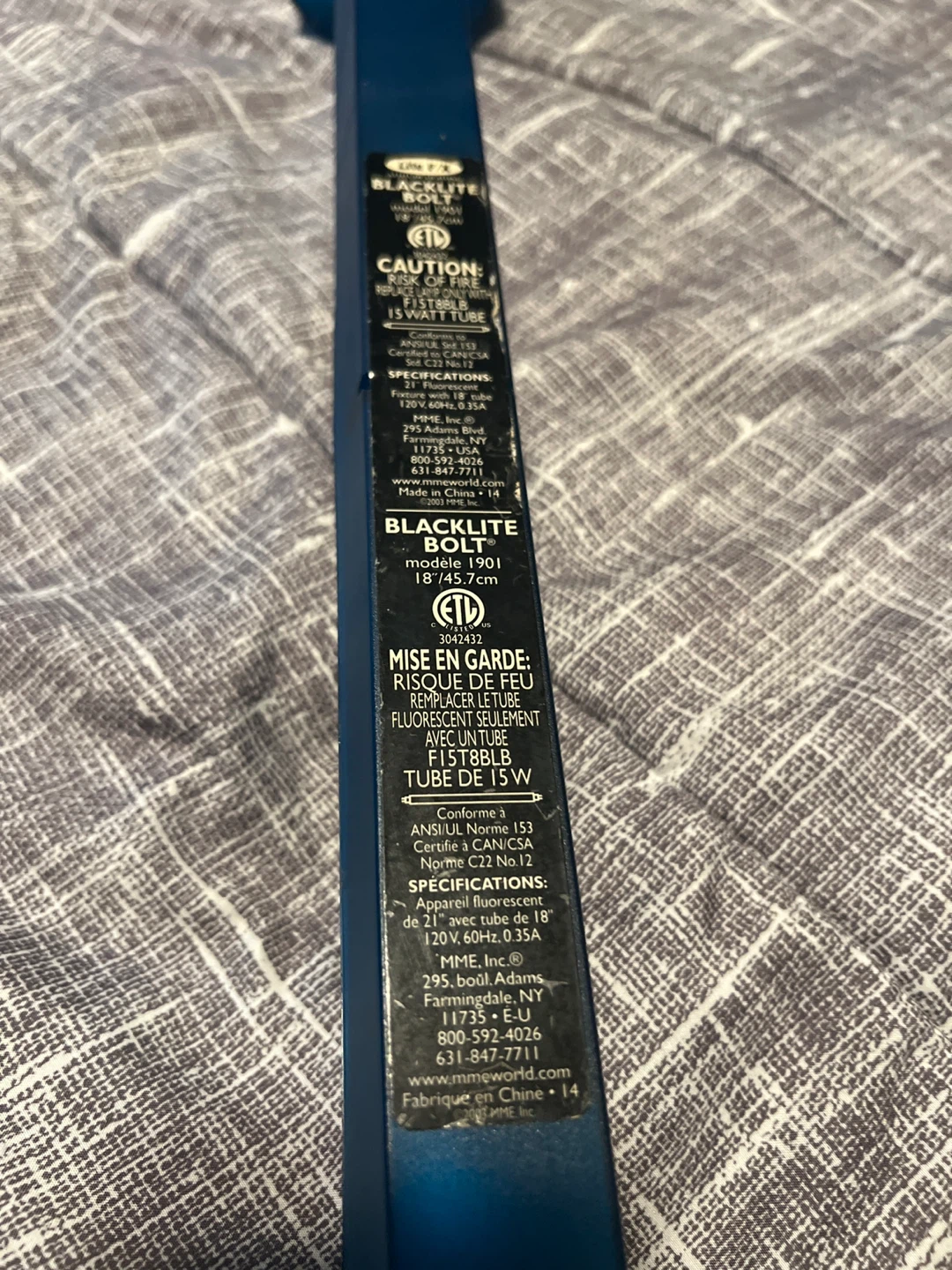 Lite F/X Blacklite Bolt UV Light 18" - photo 5
