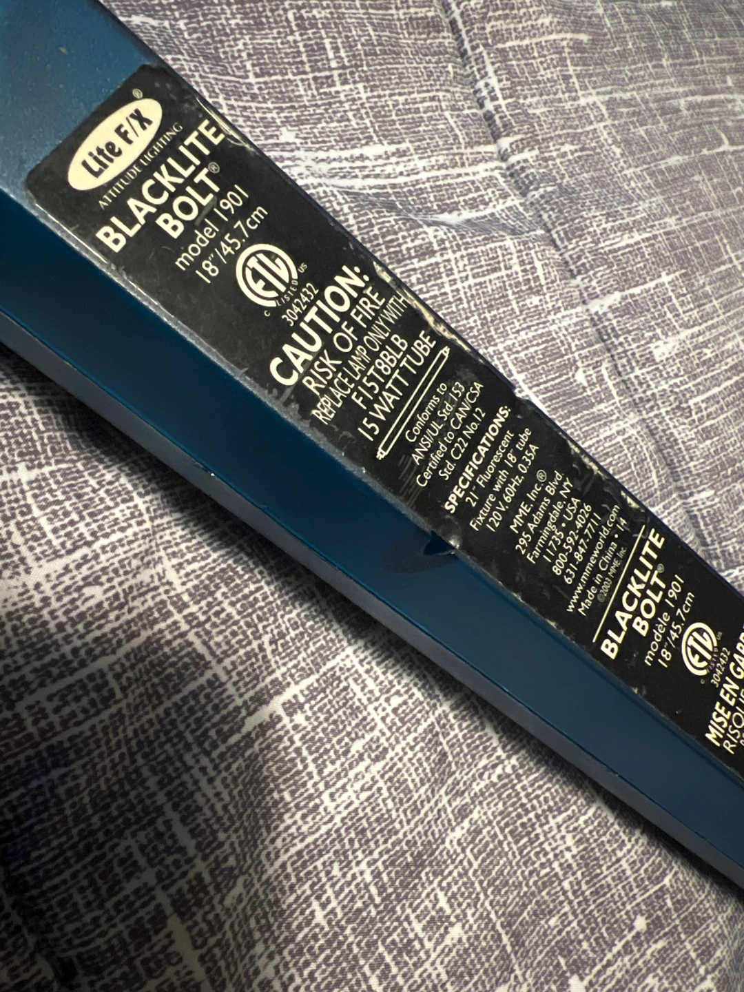 Lite F/X Blacklite Bolt UV Light 18" - photo 4