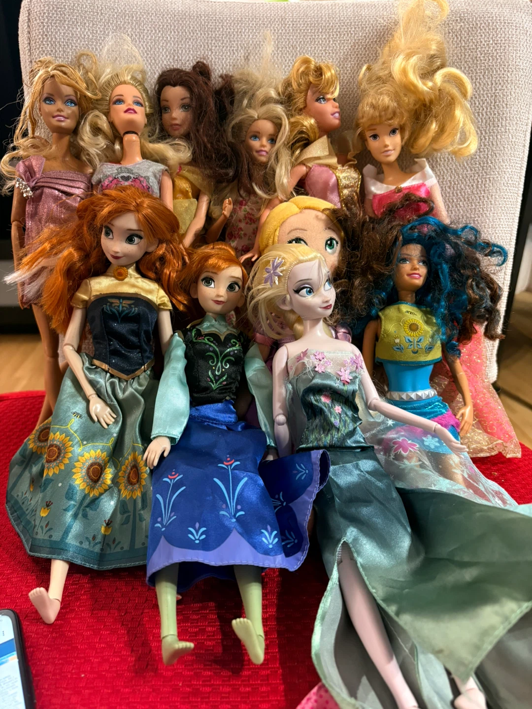 Lot of 10 Assorted Fashion Dolls