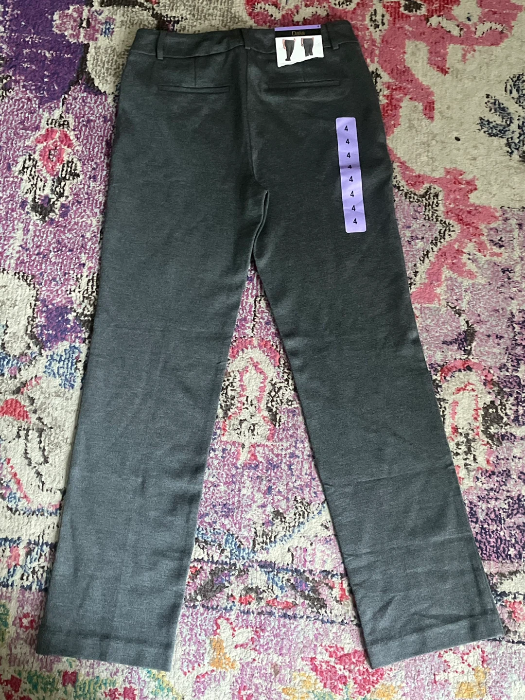 Dalia Women's Grey Pants Size 4 - photo 3