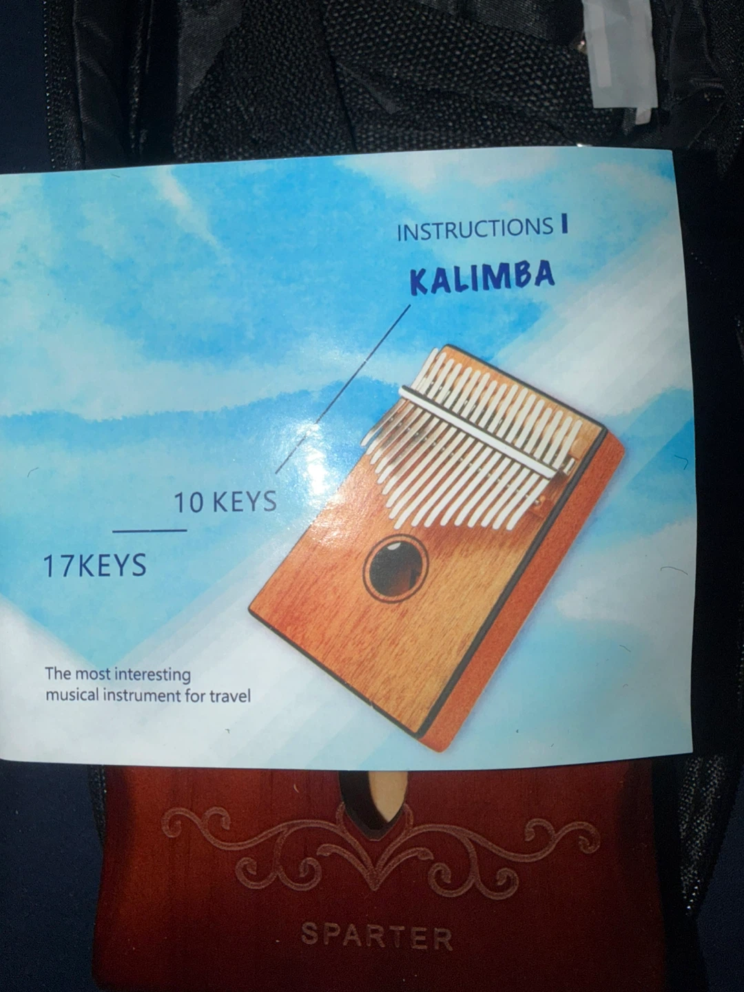 Sparter Kalimba 17 Keys Thumb Piano with Case - photo 2