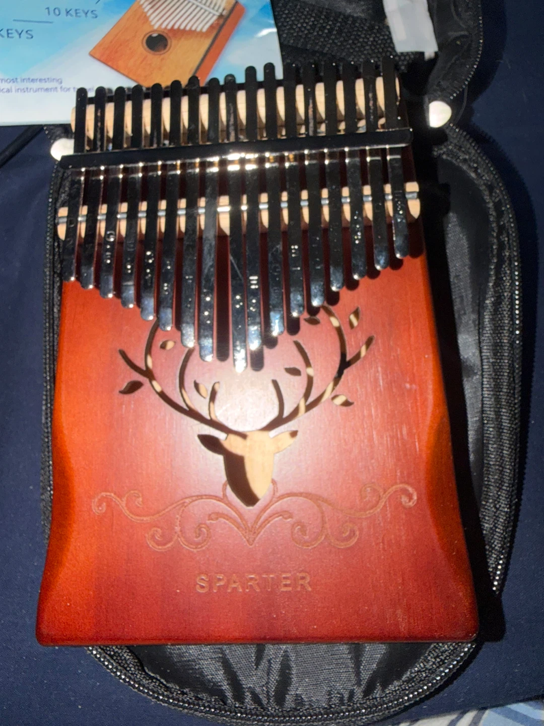 Sparter Kalimba 17 Keys Thumb Piano with Case