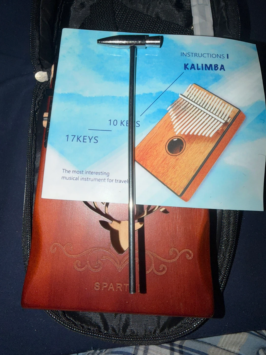 Sparter Kalimba 17 Keys Thumb Piano with Case - photo 3