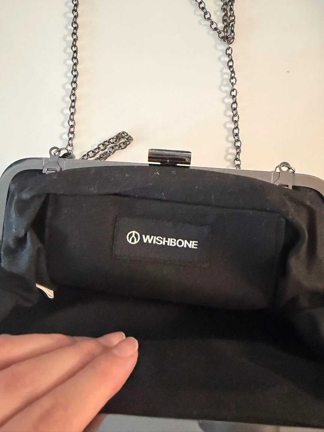 Wishbone Embellished Clutch Purse - photo 3