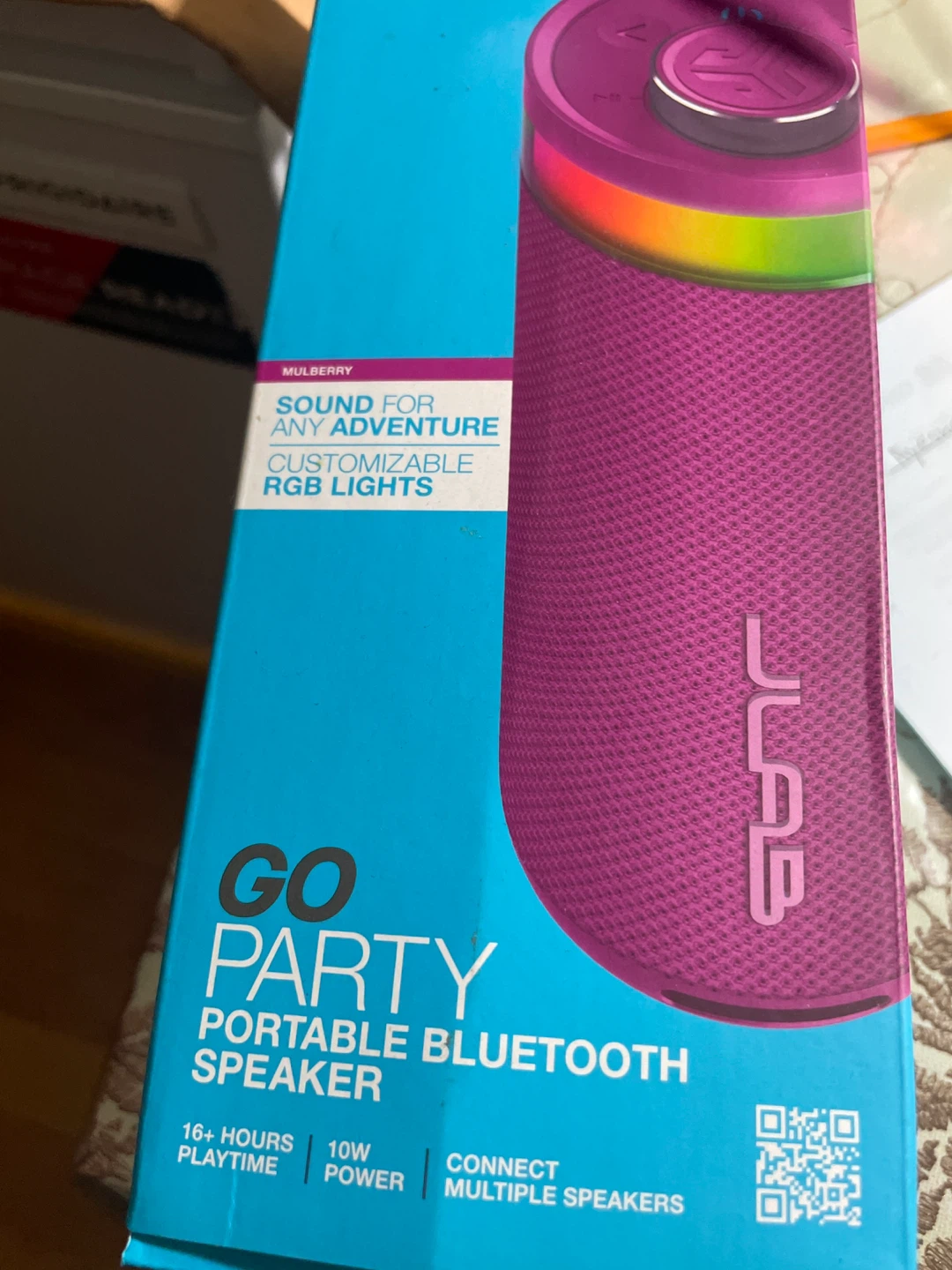 JLab GO Party Portable Bluetooth Speaker - Mulberry