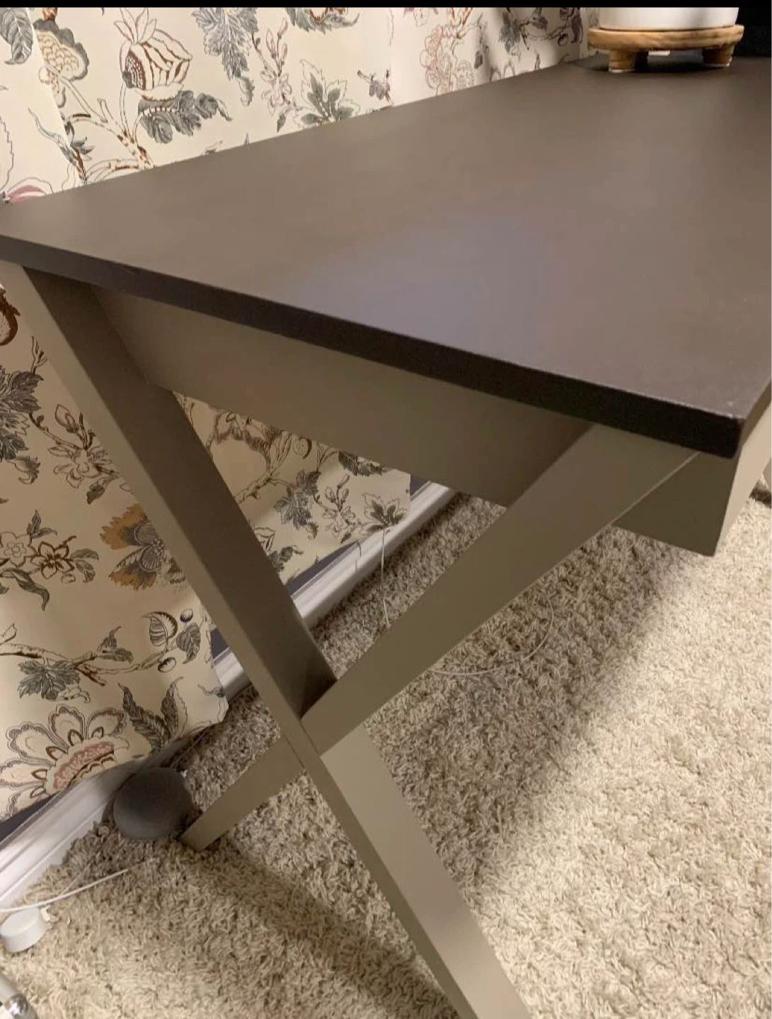 X-Leg Desk with Drawer - photo 2