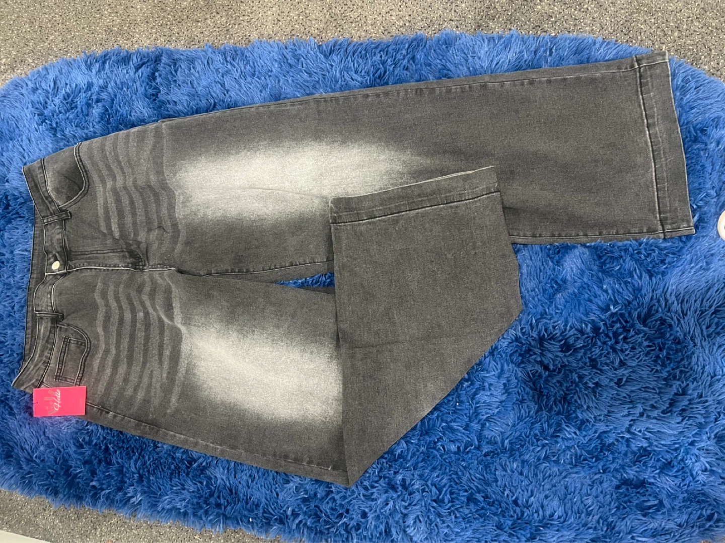 Grey Wide Leg Jeans - Size XL - photo 2
